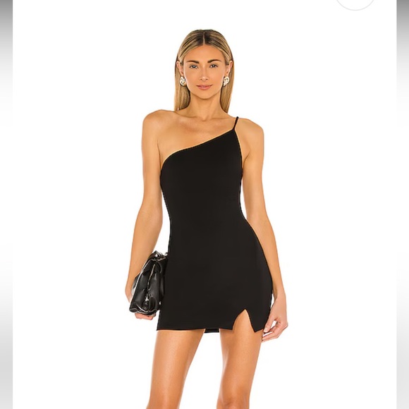 Revolve Lovers and Friends Keely Mini Dress in Black - Picture 1 of 8